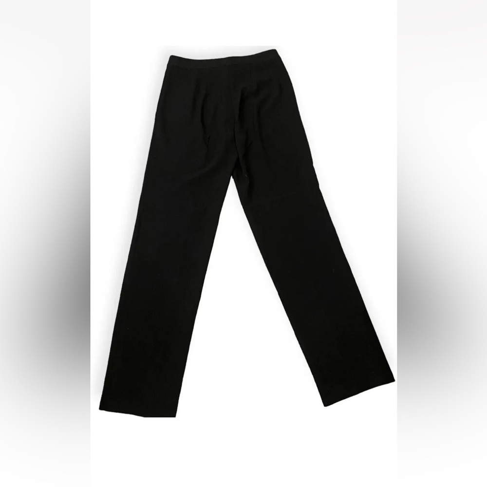 ST JOHN CAVIAR Women’s Diana Slacks Trousers Pants. Black. Sz. 4